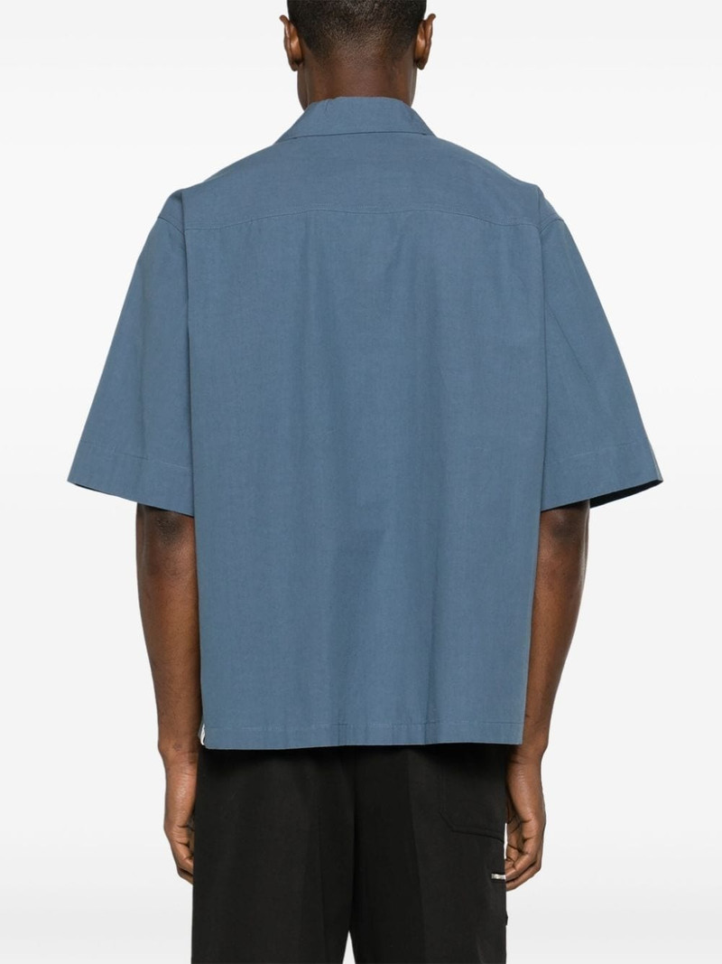 camp-collar cotton shirt 4