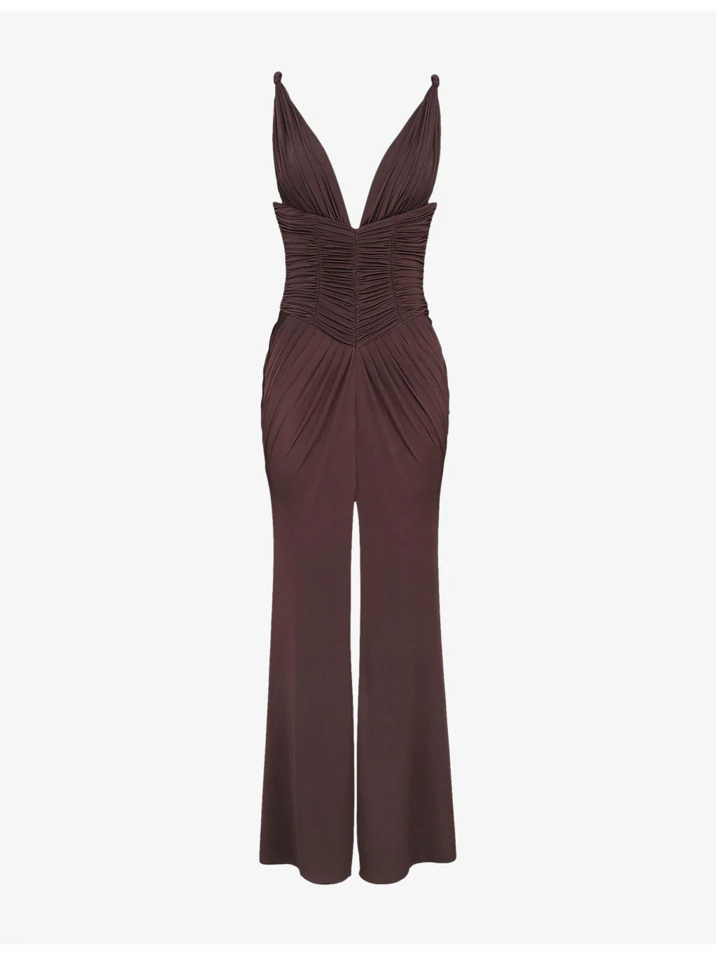 Tabitha Plunge-Neck Jersey Maxi Dress - 1