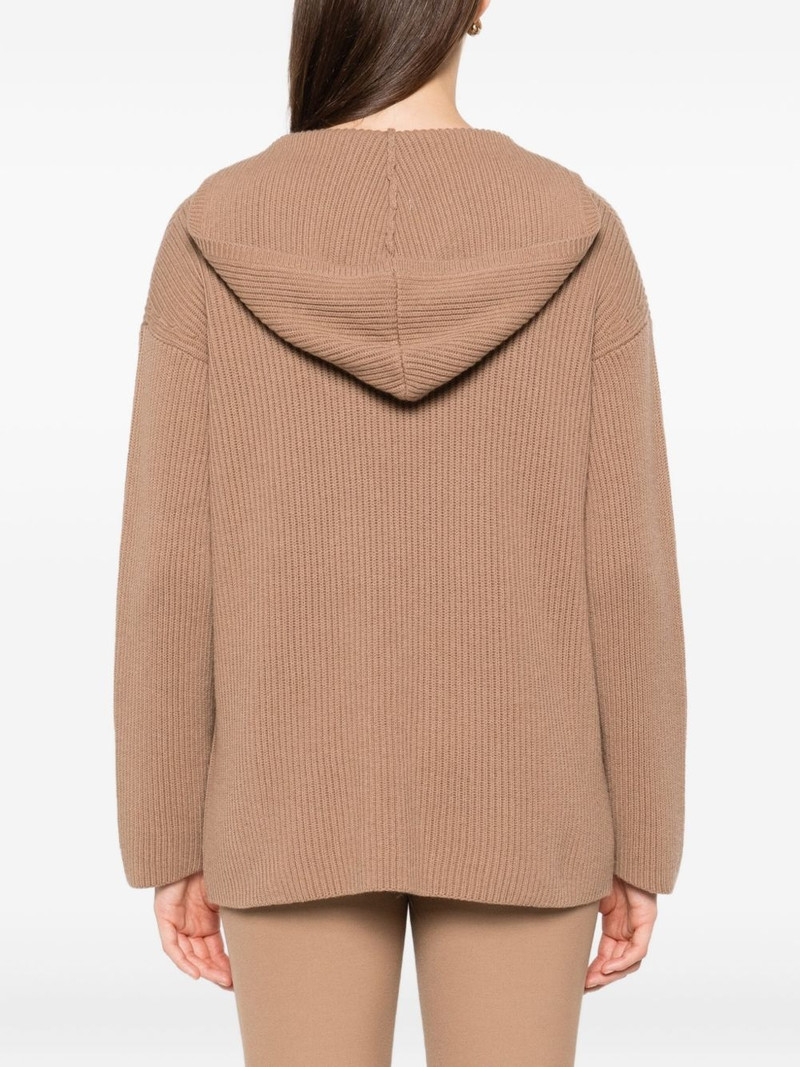 hooded ribbed jumper 4