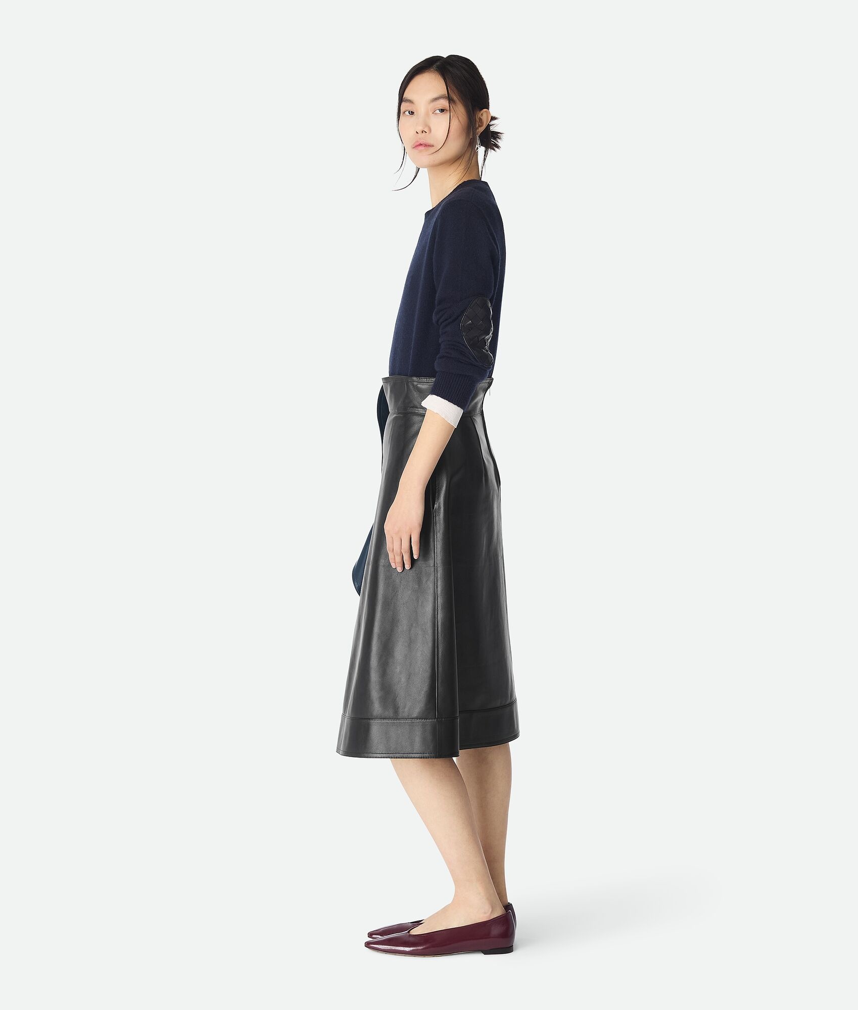Leather A-Line Skirt - 2