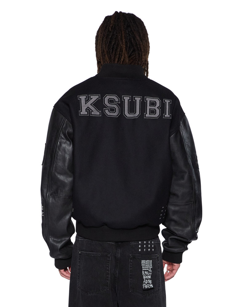 Ksubi PATCHED VARSITY JACKET BLACK outlook