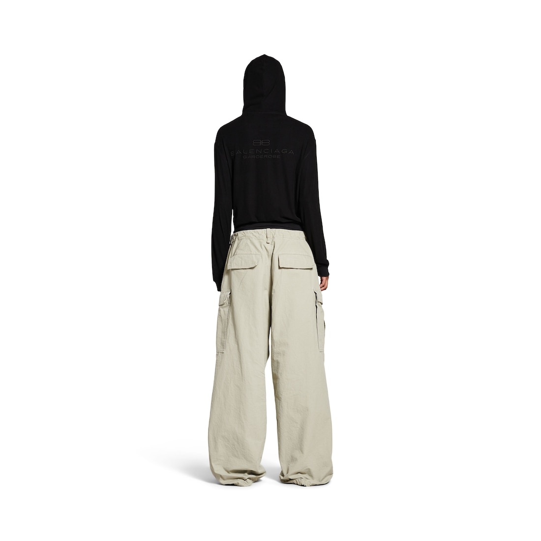 Men's Large Cargo Pants in Beige - 4