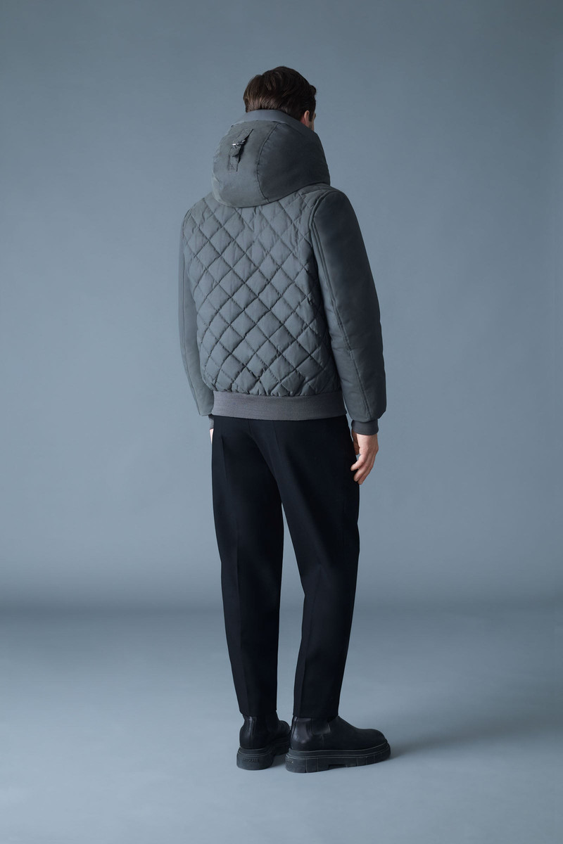 IKER-Z 2-in-1 Down Bomber With Removable Shearling Bib 5