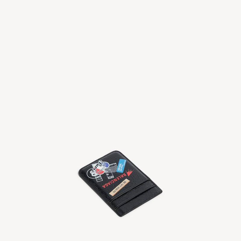Men's Cash Magnet Card Holder in Black/multicolor 3