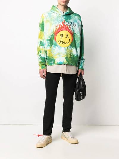 Palm Angels Burning Head tie-dye hoodie outlook