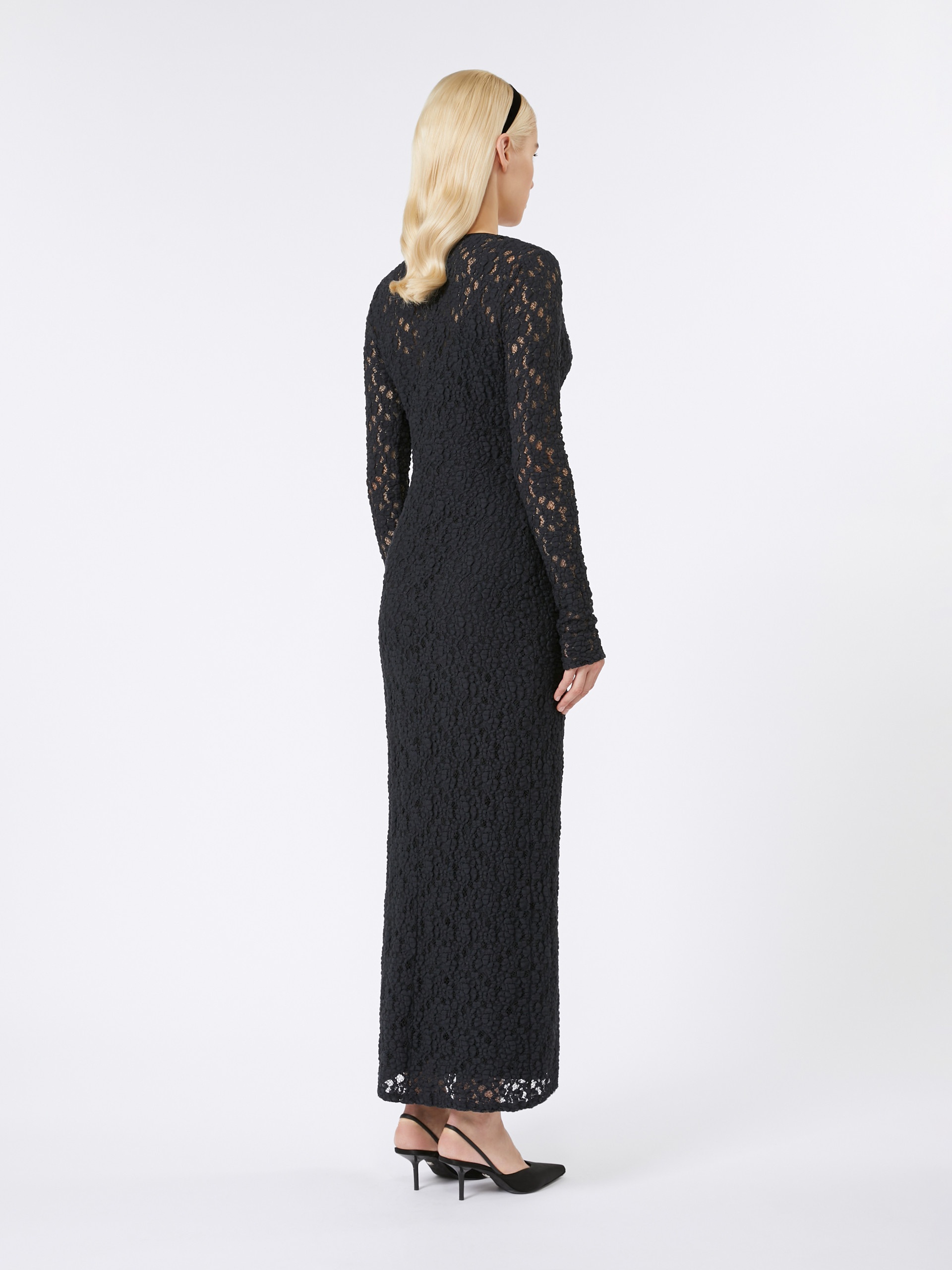 SARTA Cloqué lace slim-fit dress - 4