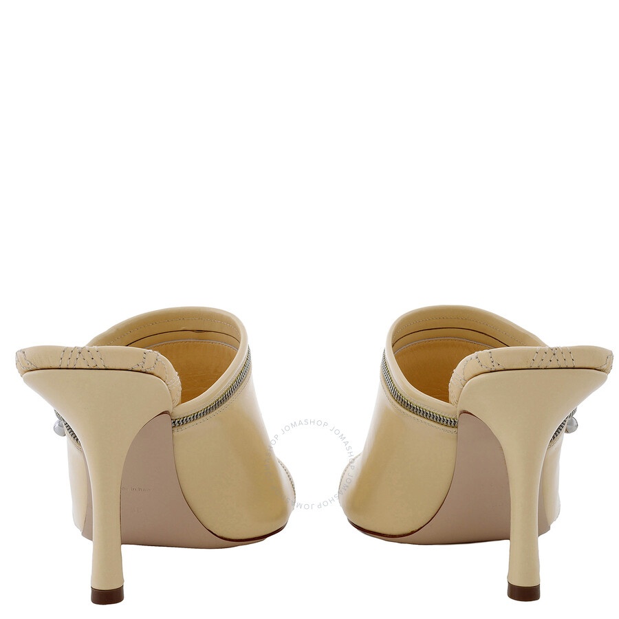 Burberry 85Mm Decorative-Zip Leather Sandals - 4