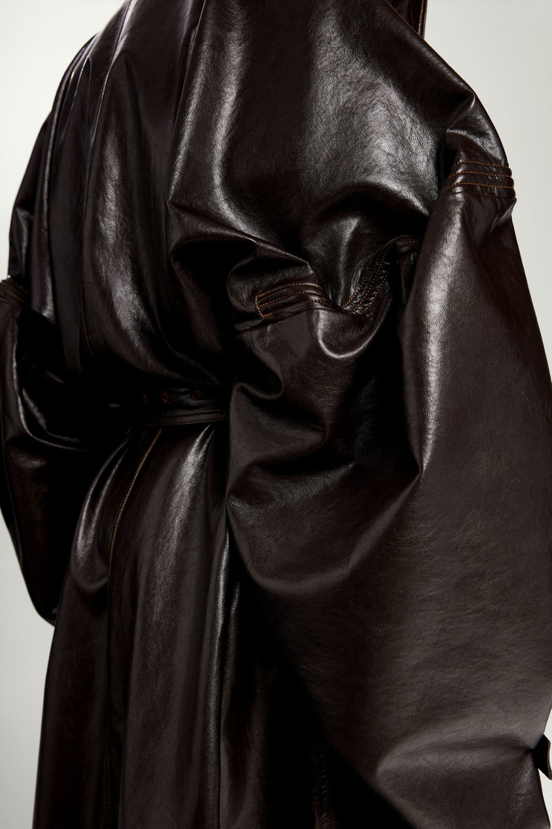 Wire Maxi Trench Coat 9