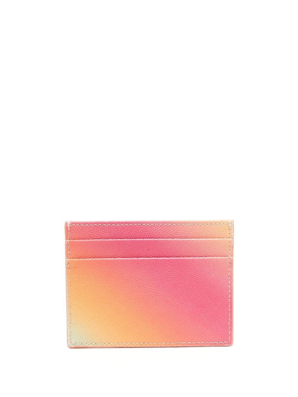 ombré logo-print cardholder - 2