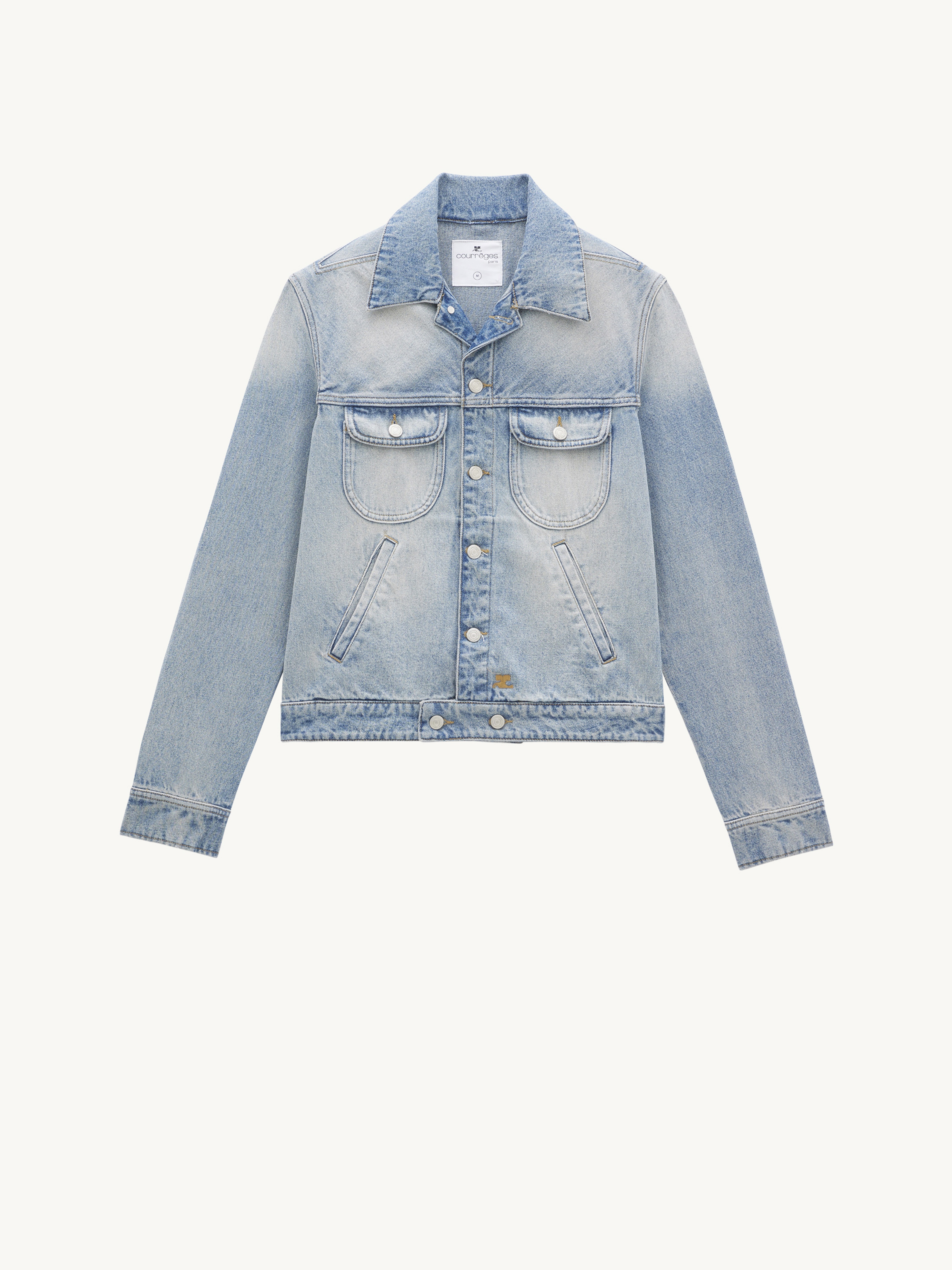 DIRTY BLUE DENIM TRUCKER JACKET - 1