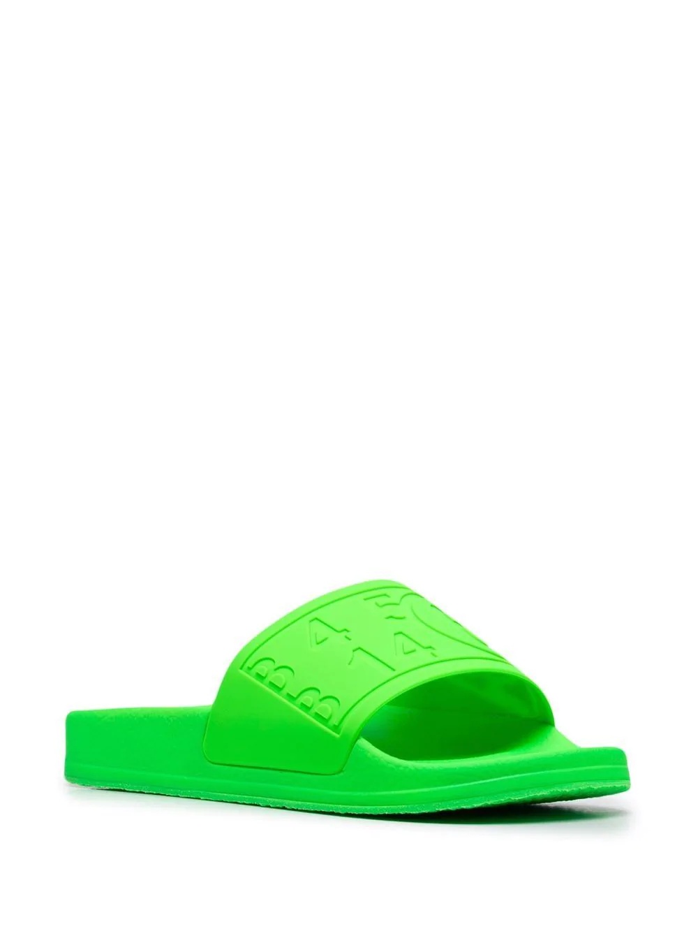 debossed slip-on slides - 2