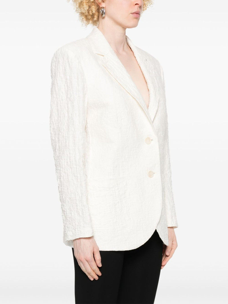crinkled shoulder-pads blazer 3