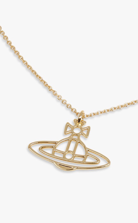 THIN LINES FLAT ORB PENDANT | GOLD - 2