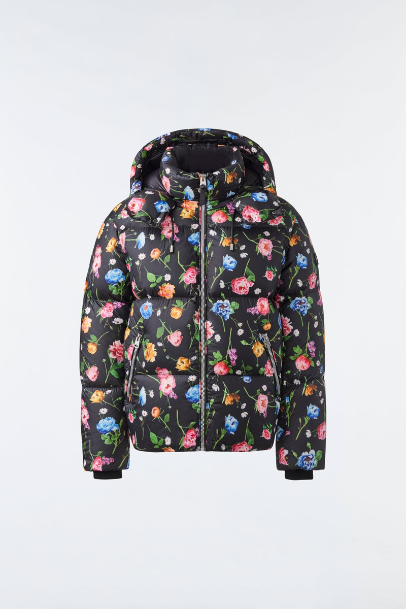 KENT lustrous light down jacket with hood 1