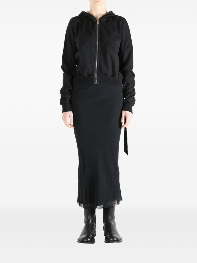 Rick Owens DRKSHDW zip-up hoodie outlook