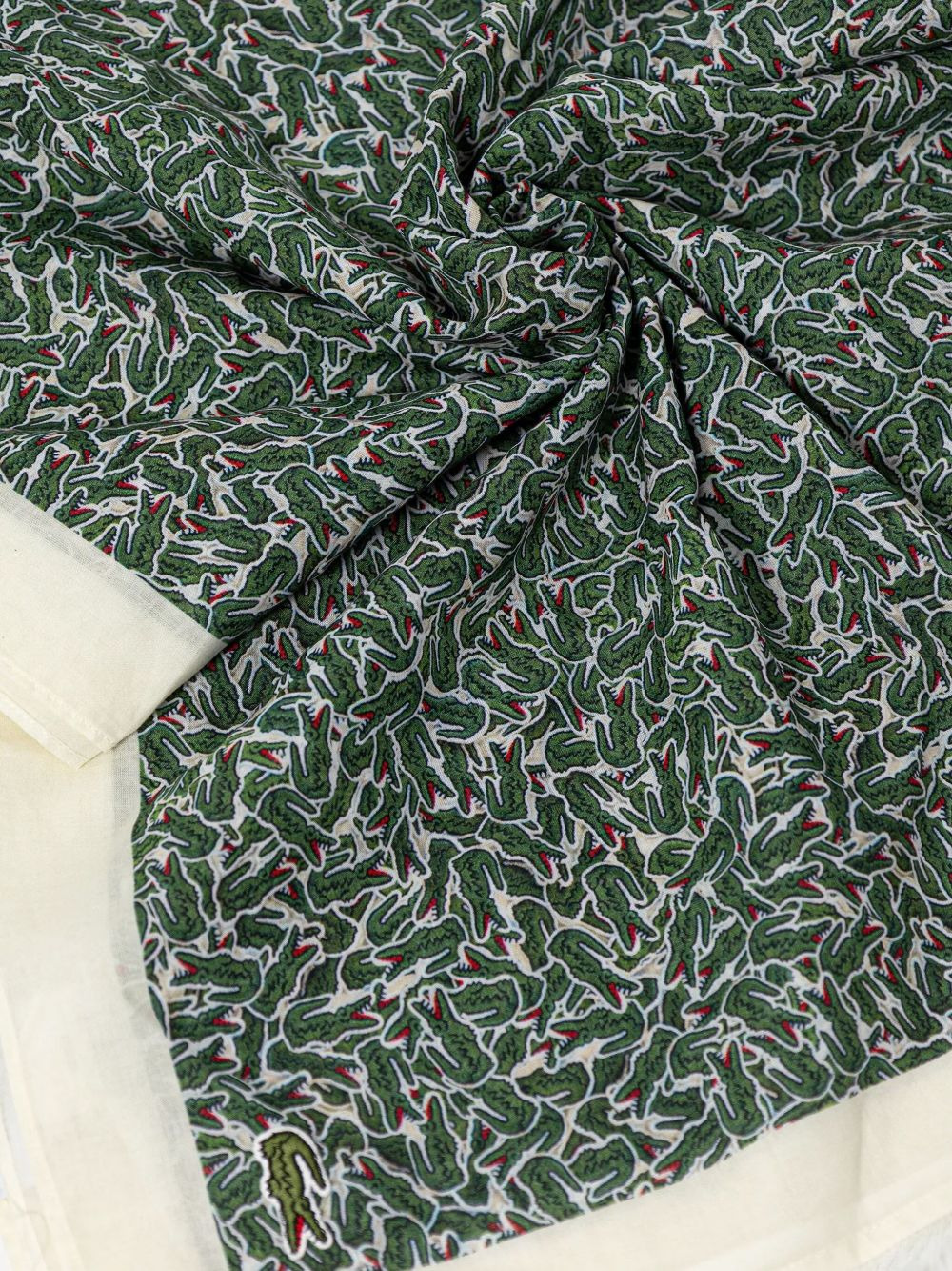crocodile-print fringed scarf - 2