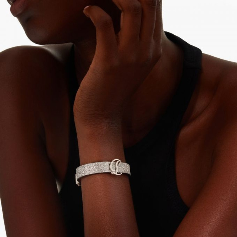 Christian Louboutin Cl Logo Bracelet SILVER/SILVER outlook