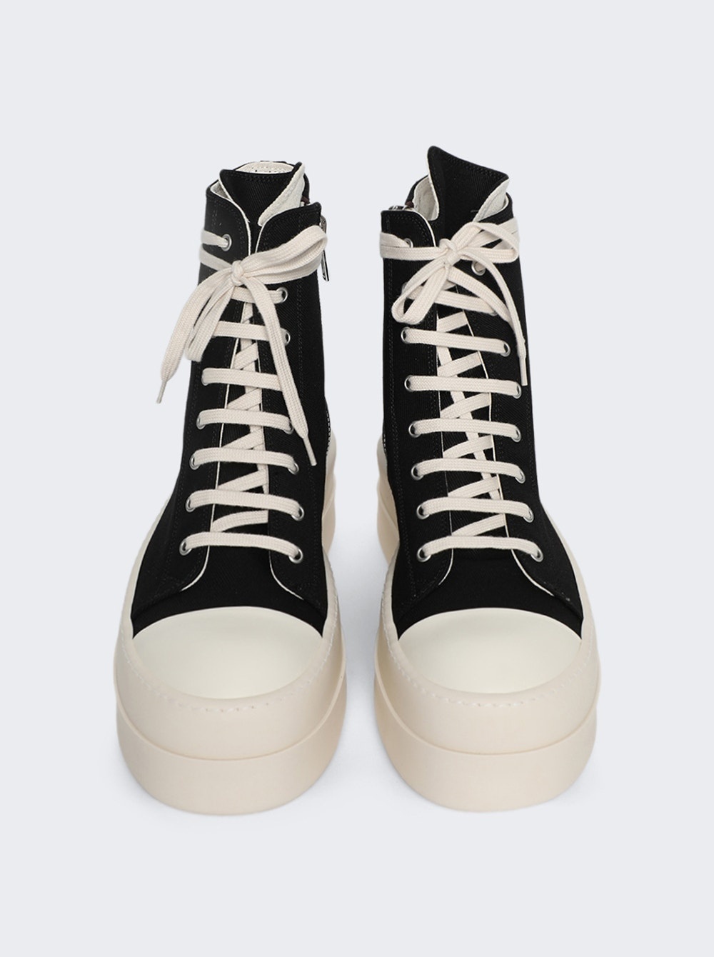 Double Bumper High Top Sneakers Black/Pearl/Milk - 3