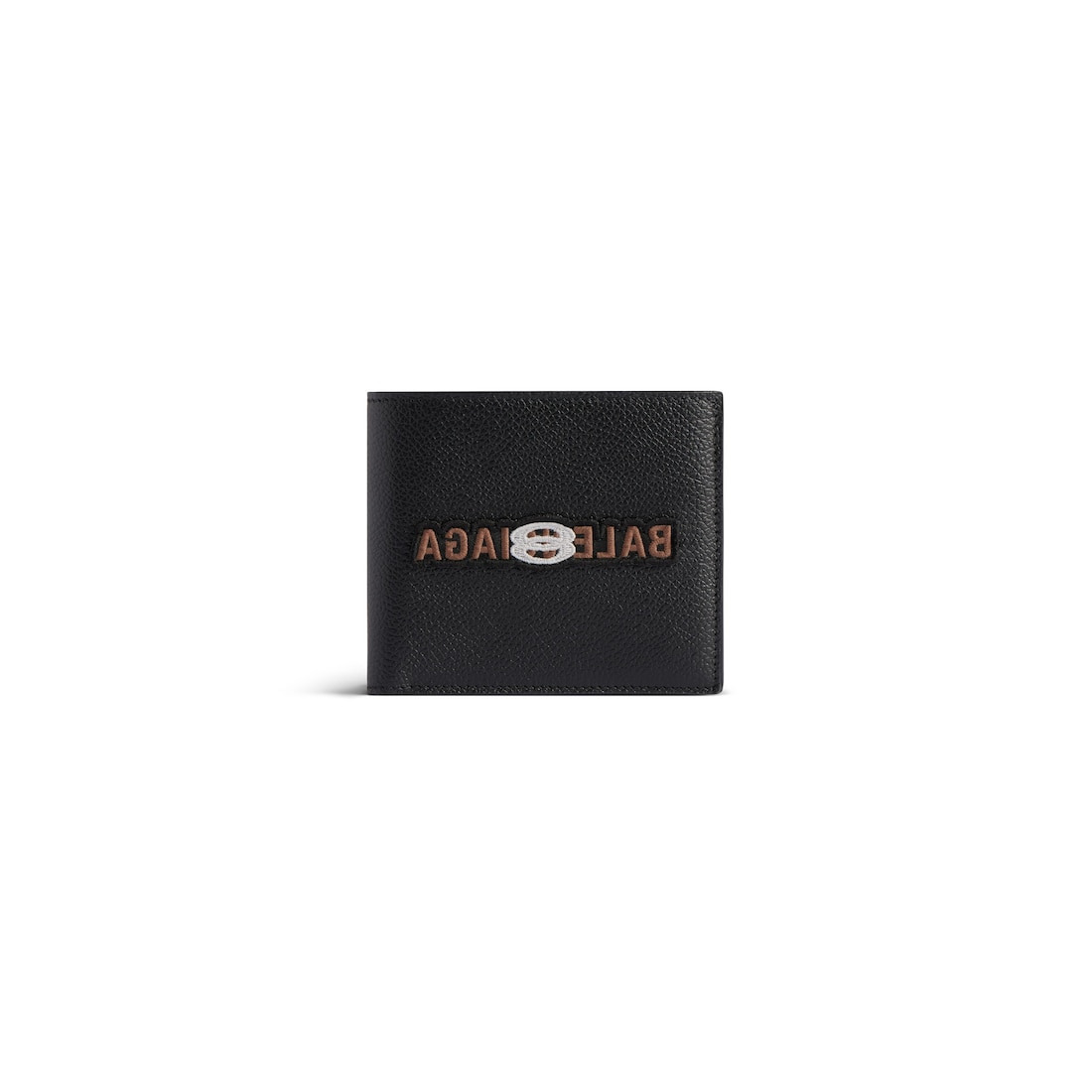 Men's Cash Square Folded Wallet in Black - 1