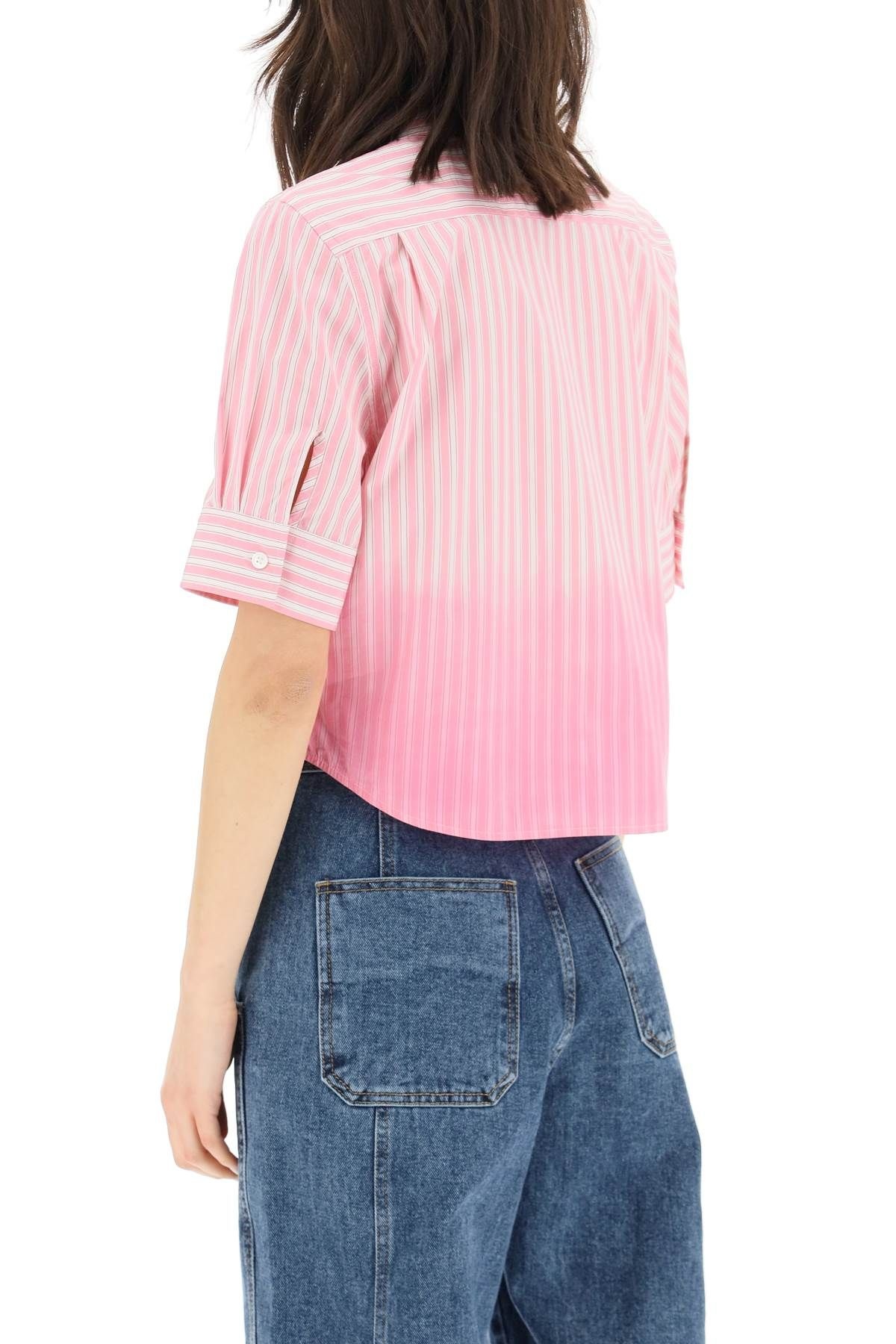 CROPPED SHORT SLEEVE SHIRT - 4