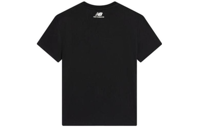 New Balance New Balance Casual Logo T-Shirt 'Black White' AMT22396-BK outlook