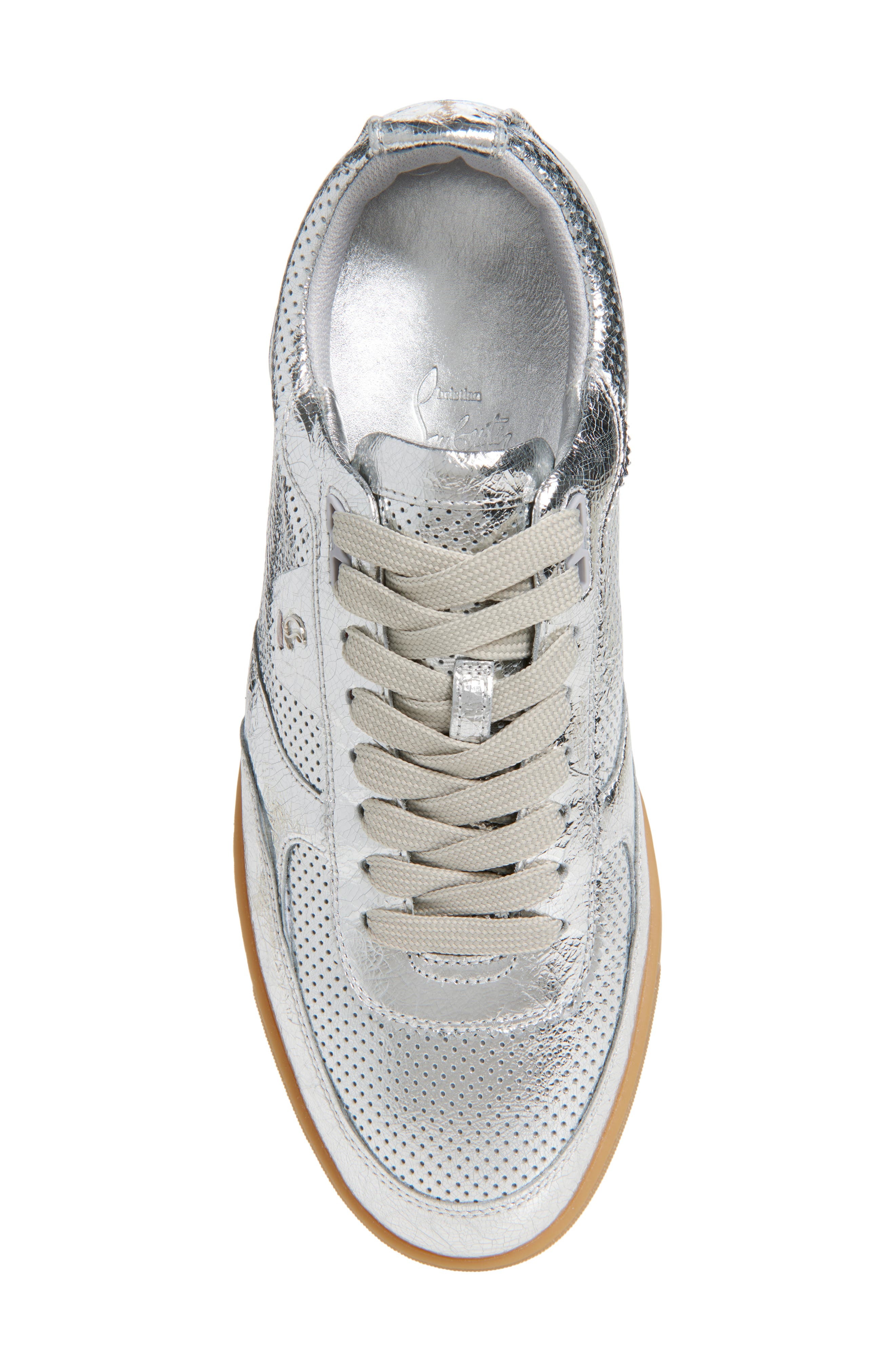 Christian Louboutin Tutti Rui Sneaker in Silver at Nordstrom - 5