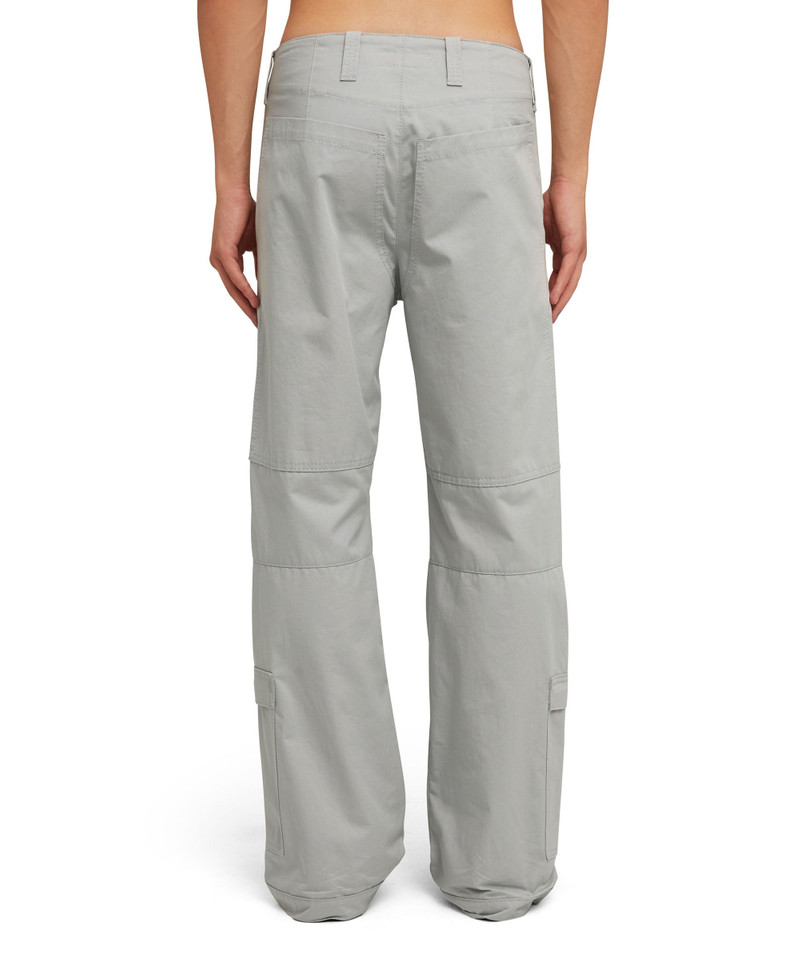 MSGM Solid color cotton worker pants outlook