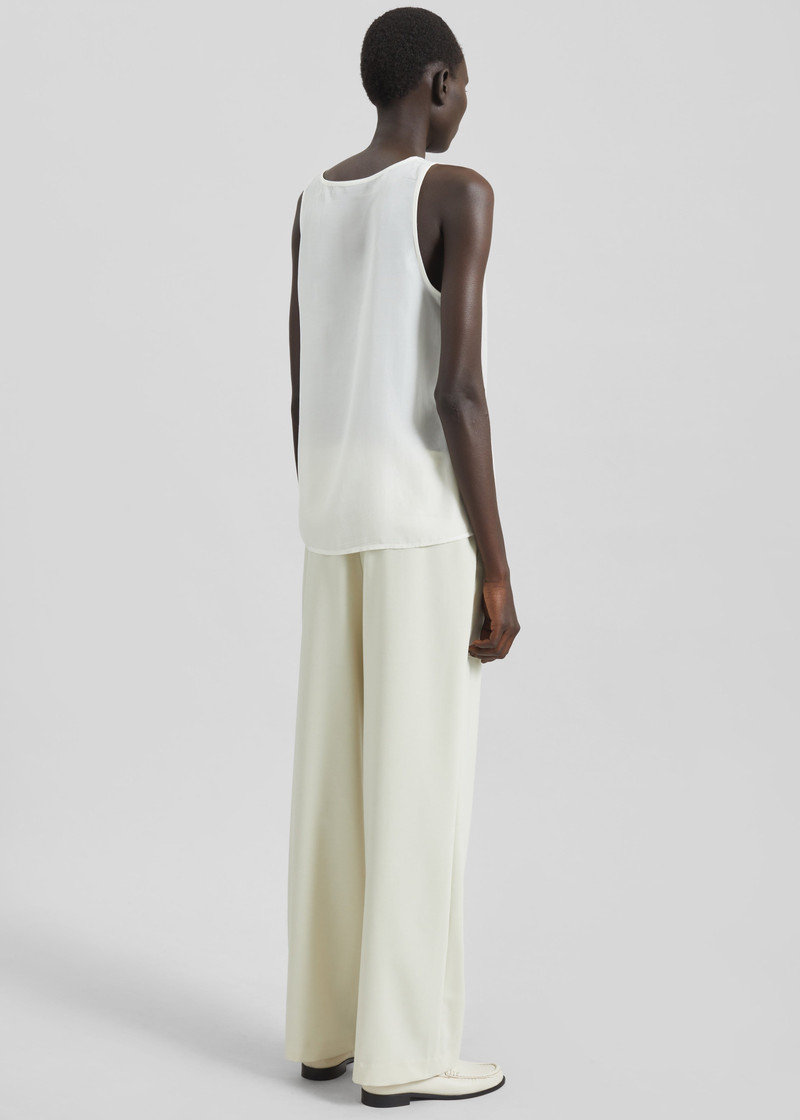 Nivee Lustrous Boxy Tank - Ivory 8