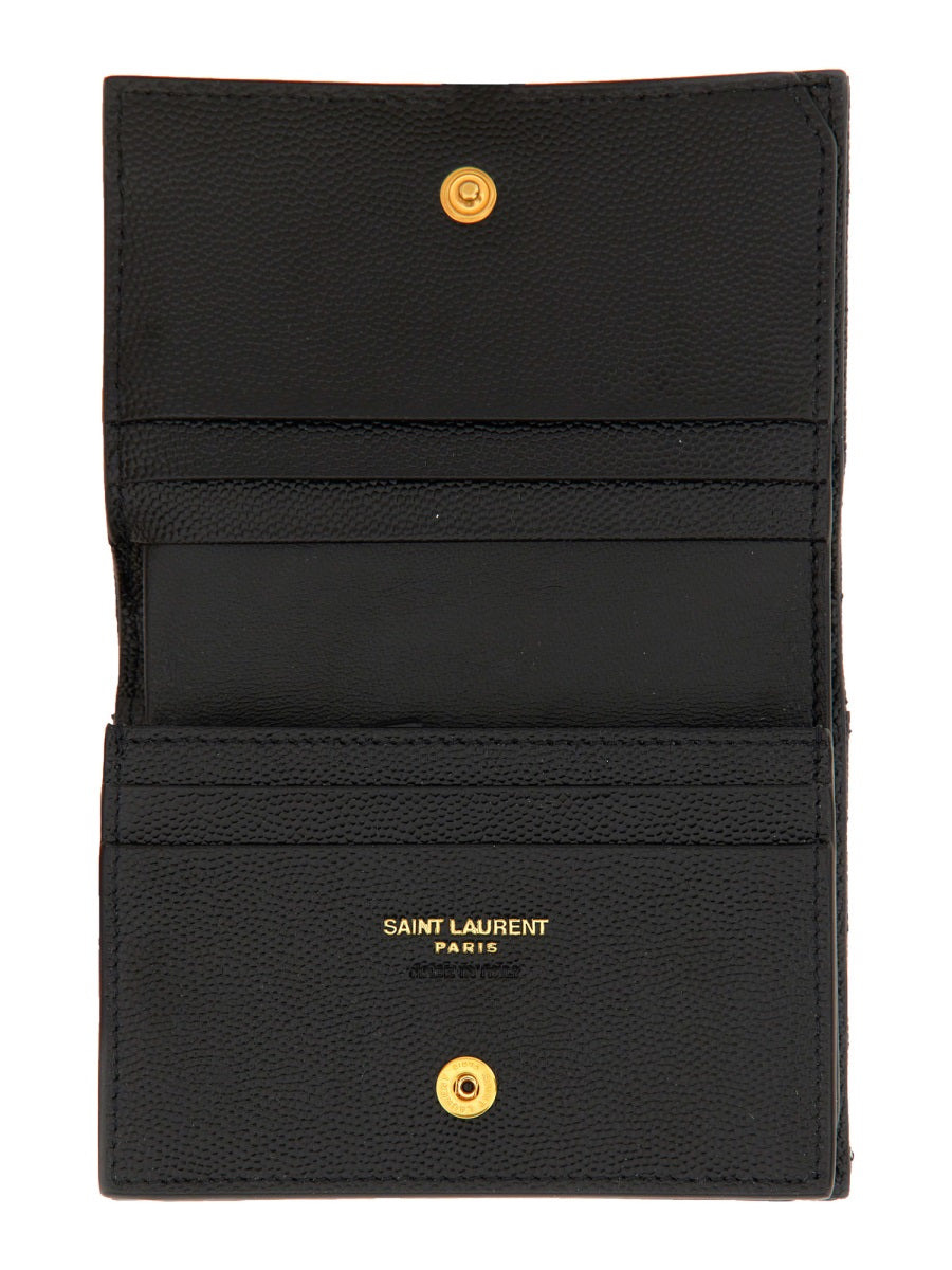 Saint Laurent Women Porta Carte Con Patta Cassandre Matelassé - 3