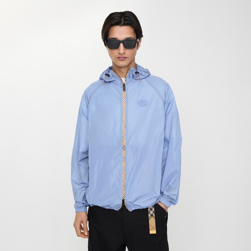 Burberry Checker-tape Nylon Hooded Jacket outlook