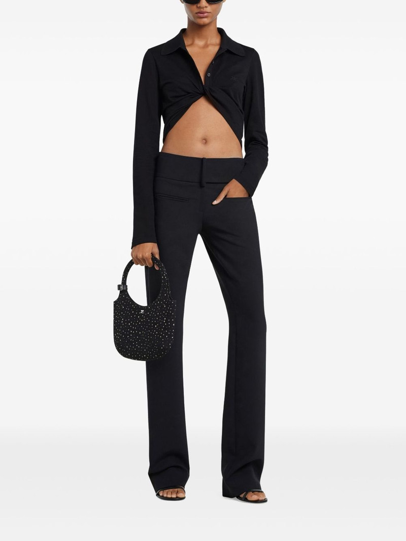 courrèges twist-detailing top outlook