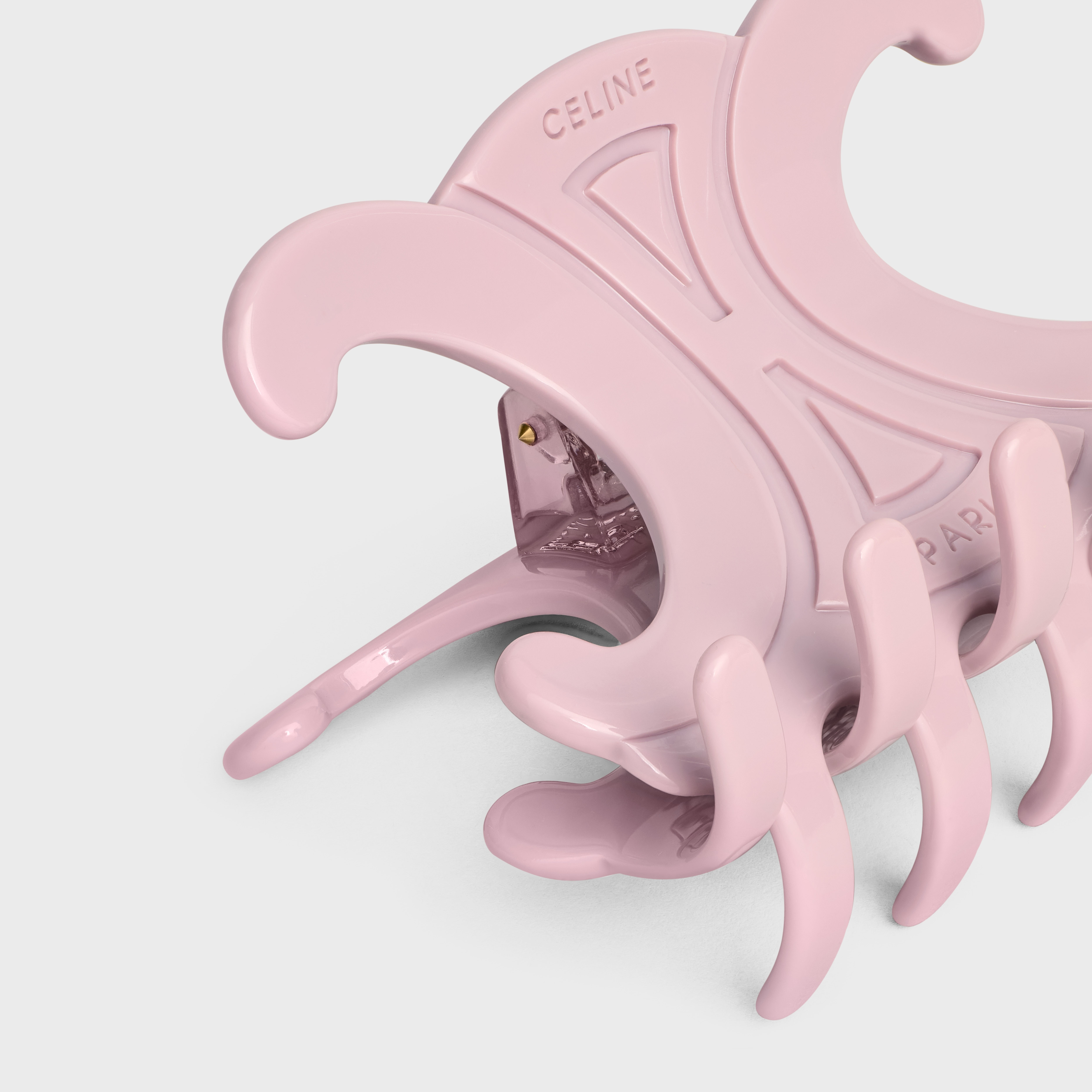 CELINE Triomphe Large Hair Claw in Acetate | REVERSIBLE