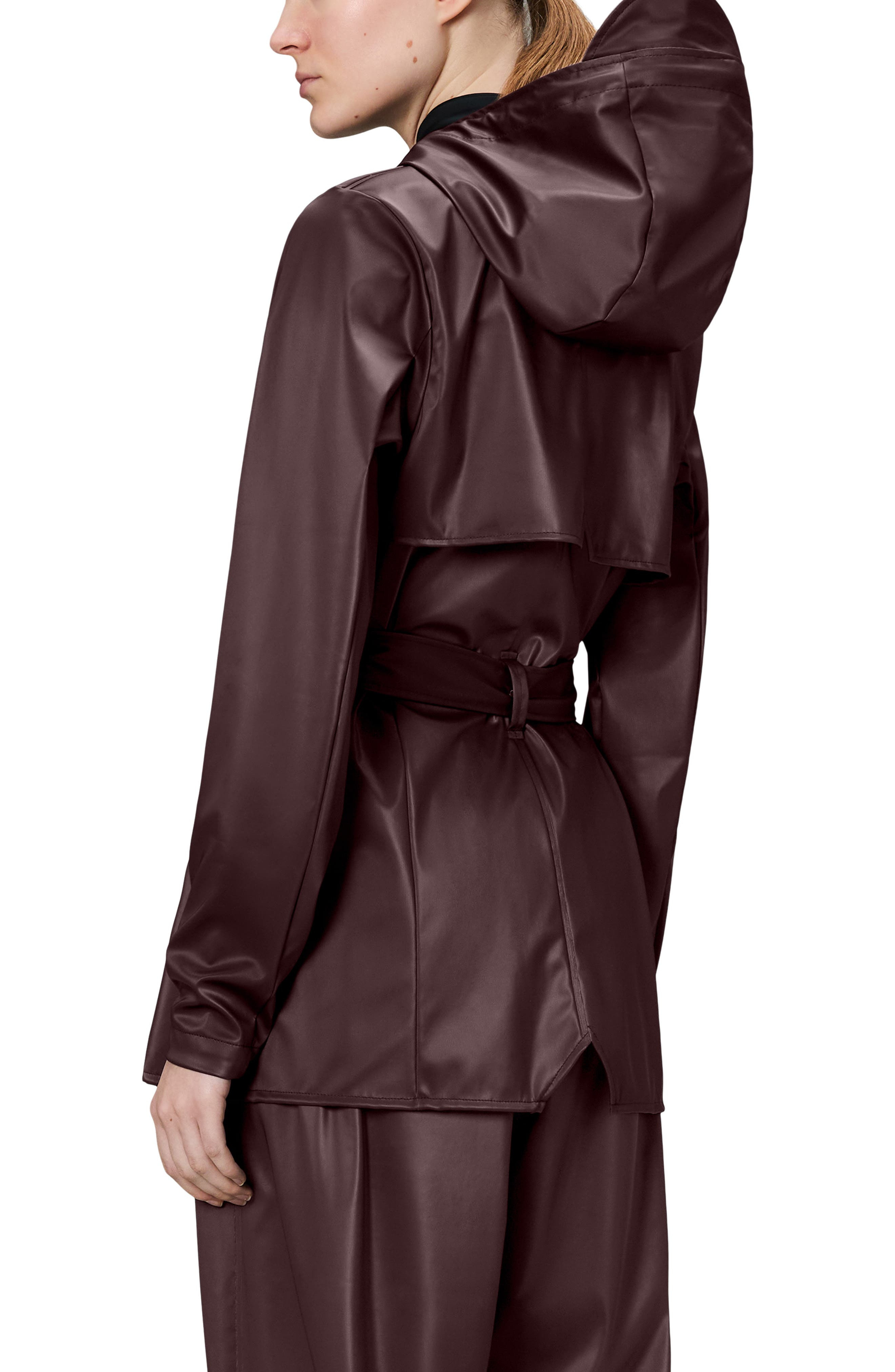 Rains Curve Waterproof Rain Jacket in Depth at Nordstrom - 2