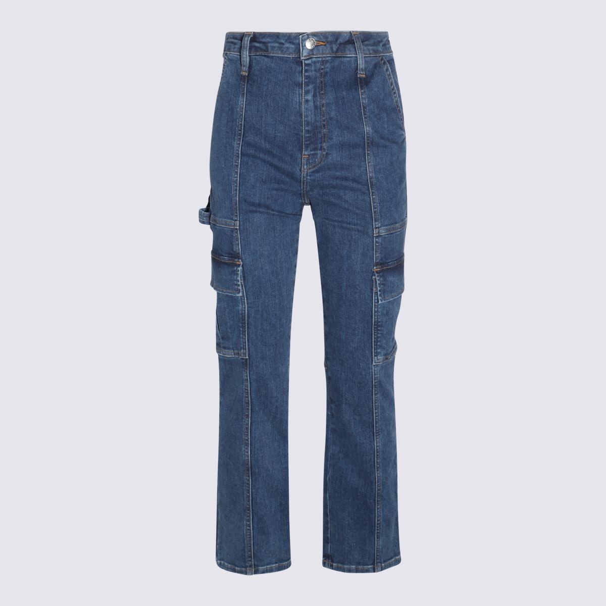 SIMKHAI SIMKHAI BLUE COTTON JEANS | baltini | REVERSIBLE