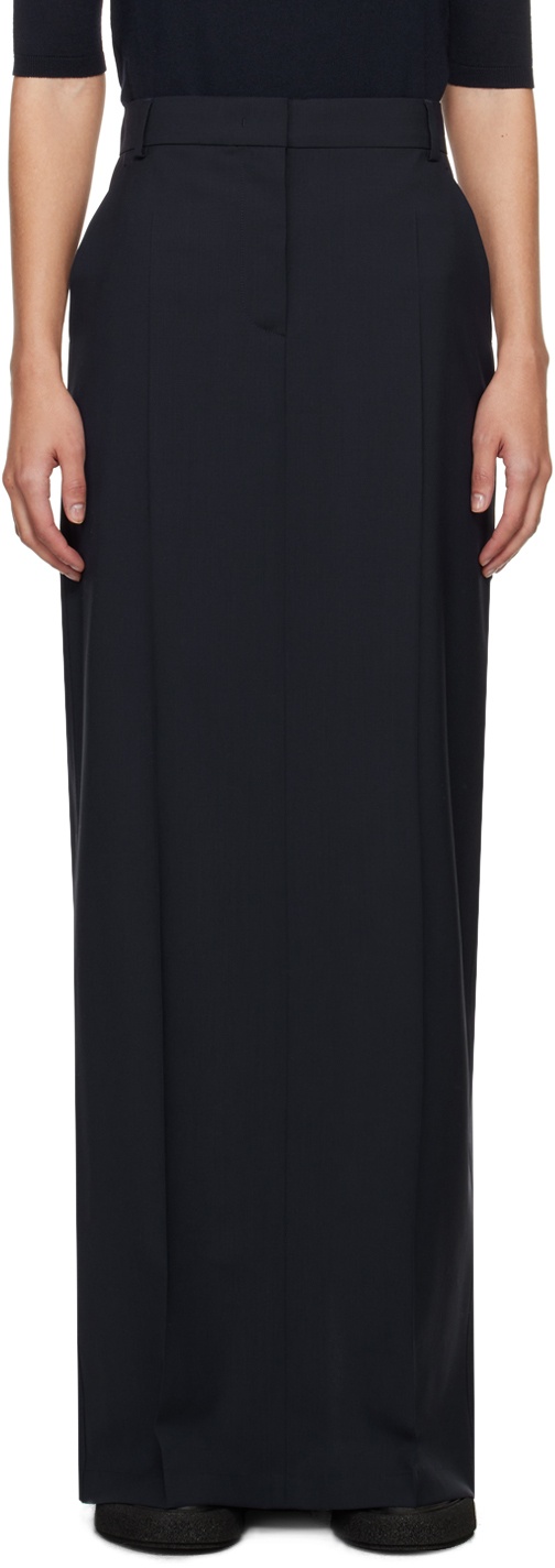 Navy Circeo Maxi Skirt - 2