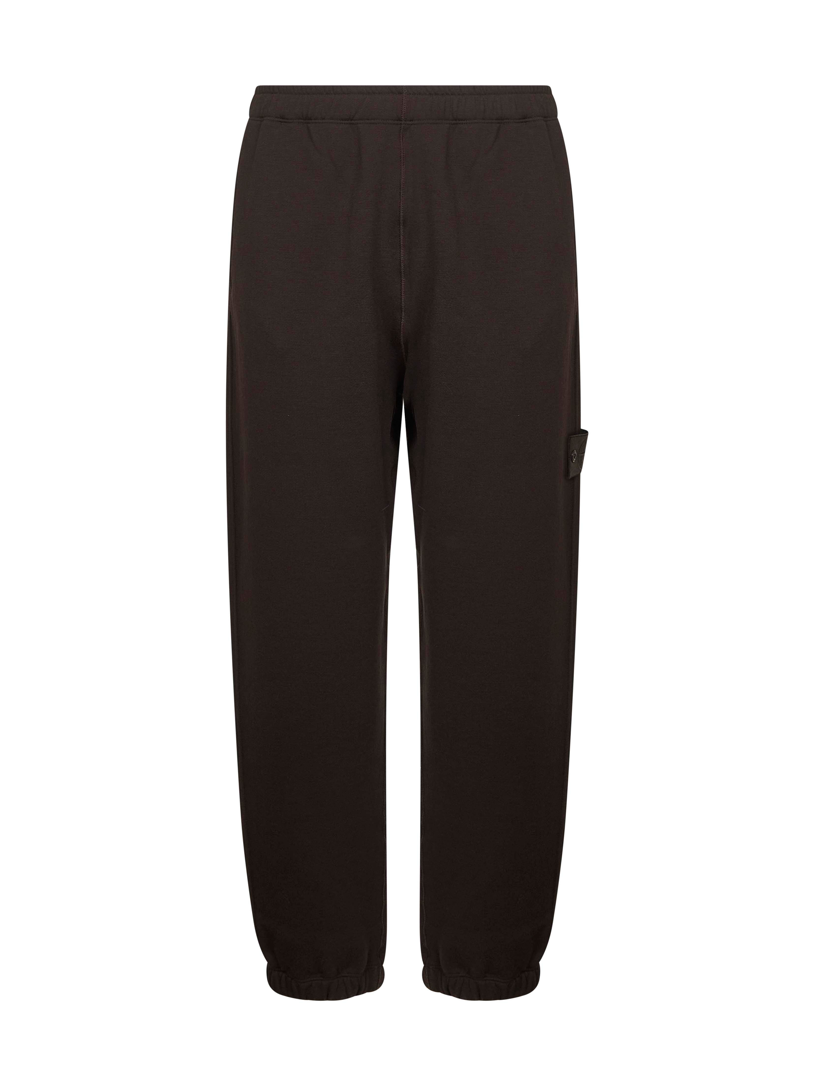 Brown fleece Ghost Piece trousers - 1