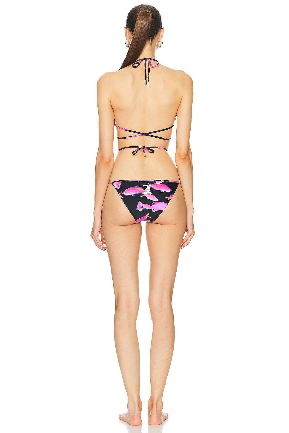 Fish Print Bikini Set - 3