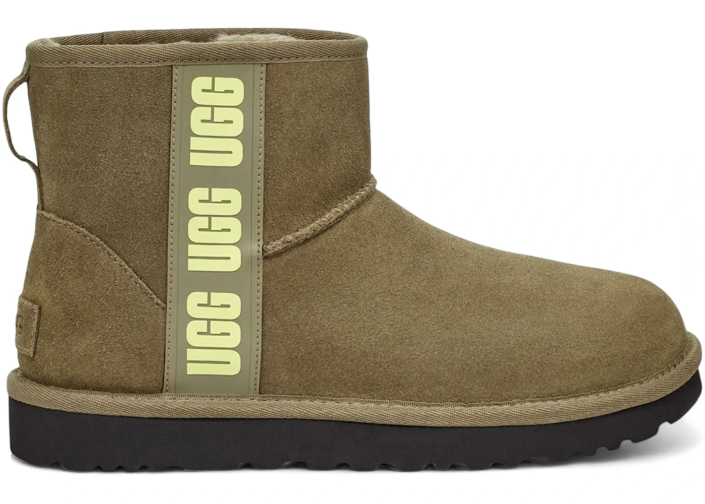 UGG Classic Mini Side Logo Boot Olive Green (Women's) - 1