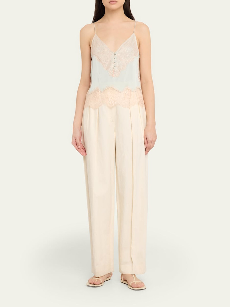 RONNY KOBO Suraiya Lace-Trim Cami Top outlook