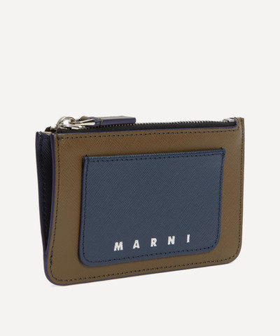 Marni Saffino Leather Card Holder outlook