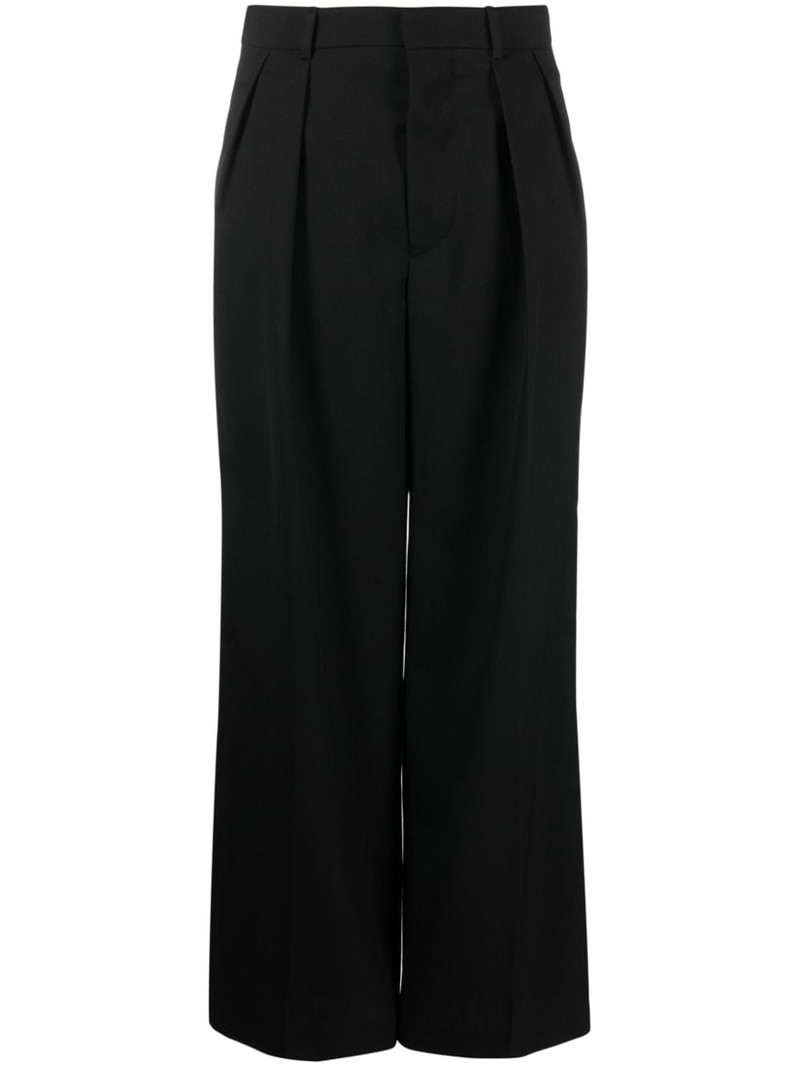 pleated wide-leg trousers 1