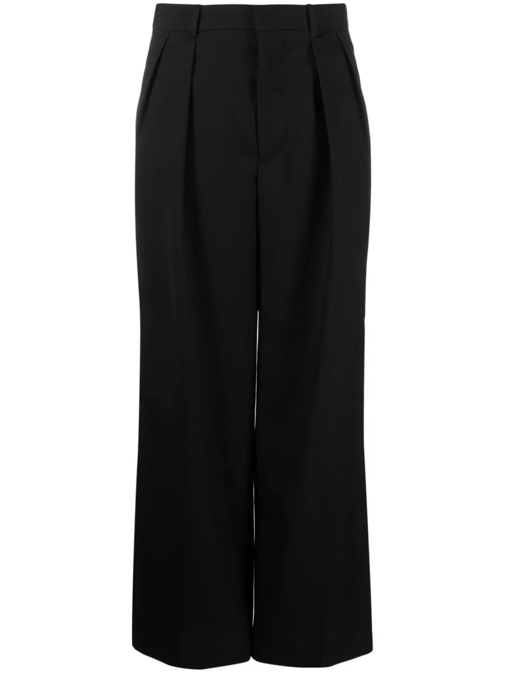 pleated wide-leg trousers - 1