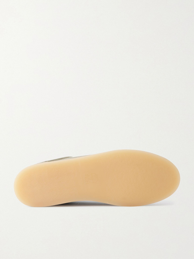 Brunello Cucinelli Coda Di Rondine Suede Sneakers Green outlook