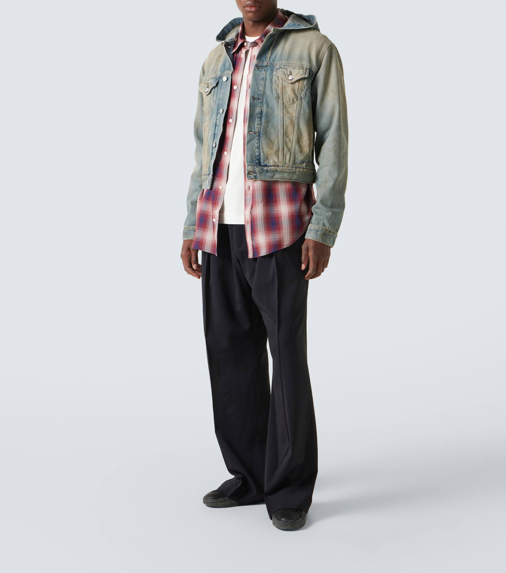 Hooded denim jacket - 2