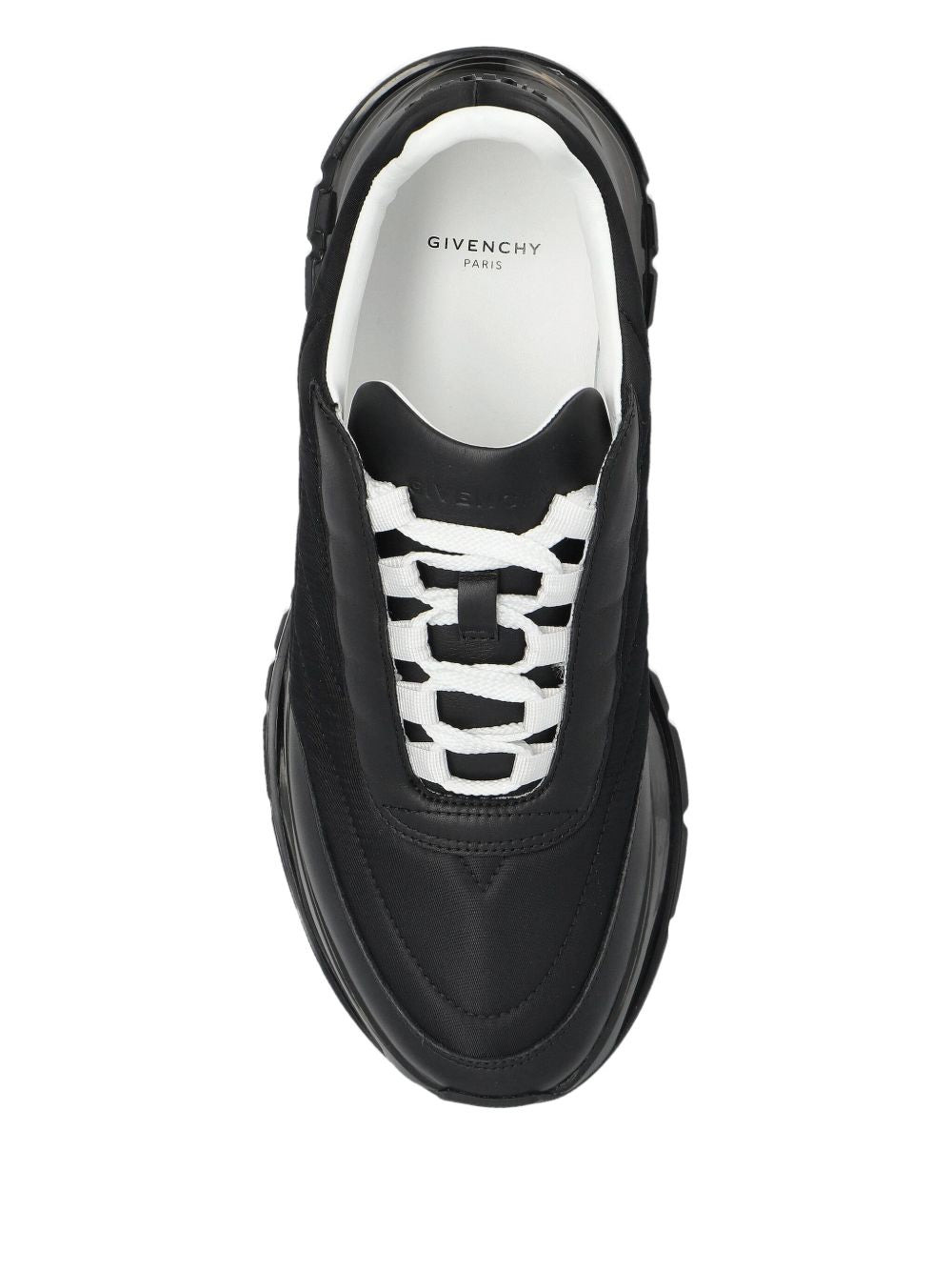 QUILTED TRANSPARENT-SOLE SNEAKERS - 3