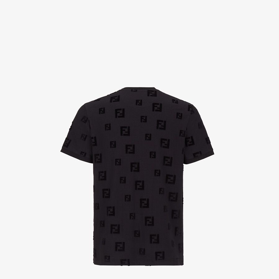 Black chenille T-shirt - 2