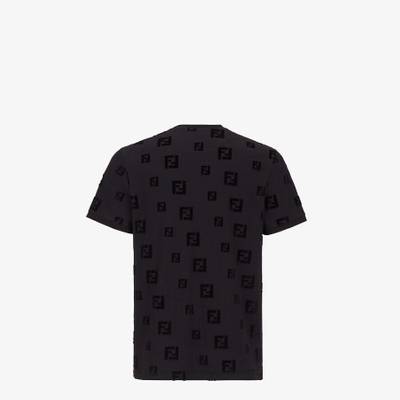 FENDI Black chenille T-shirt outlook