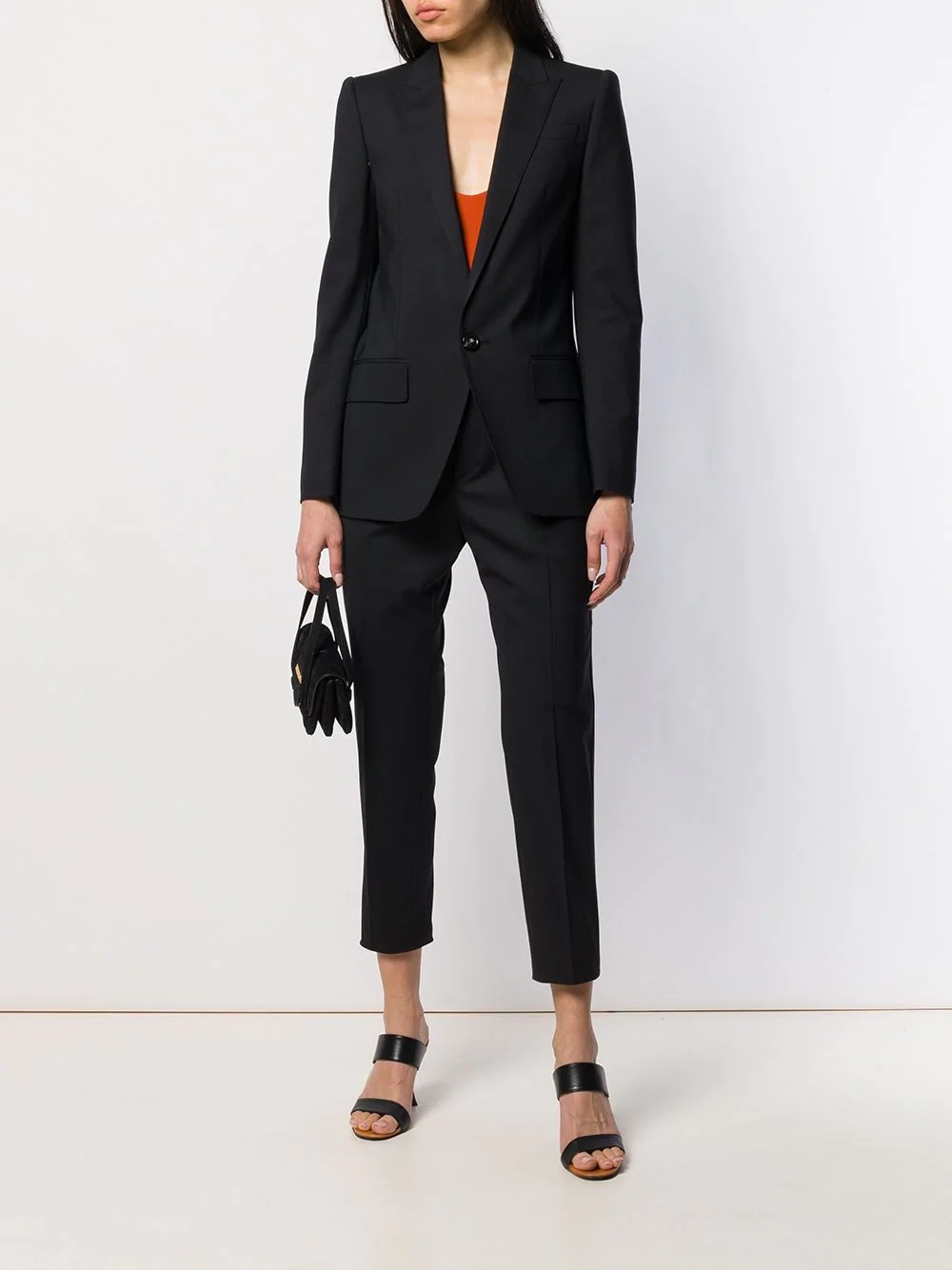 cropped trouser suit - 2