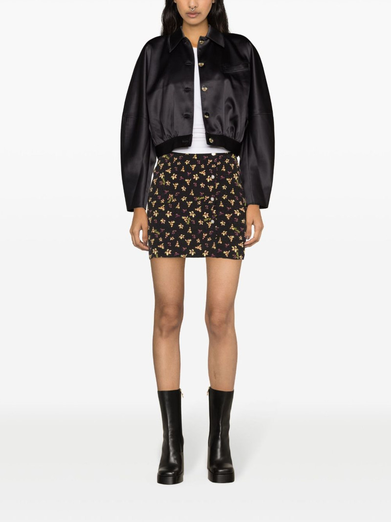 ROTATE floral-pattern jacquard miniskirt outlook