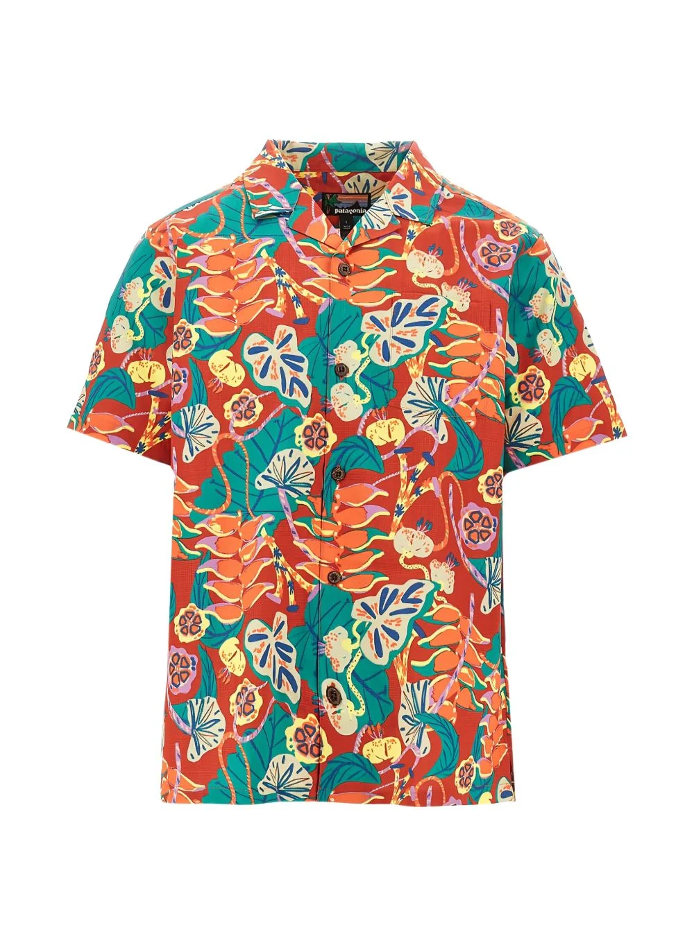 floral-pattern camp shirt - 1